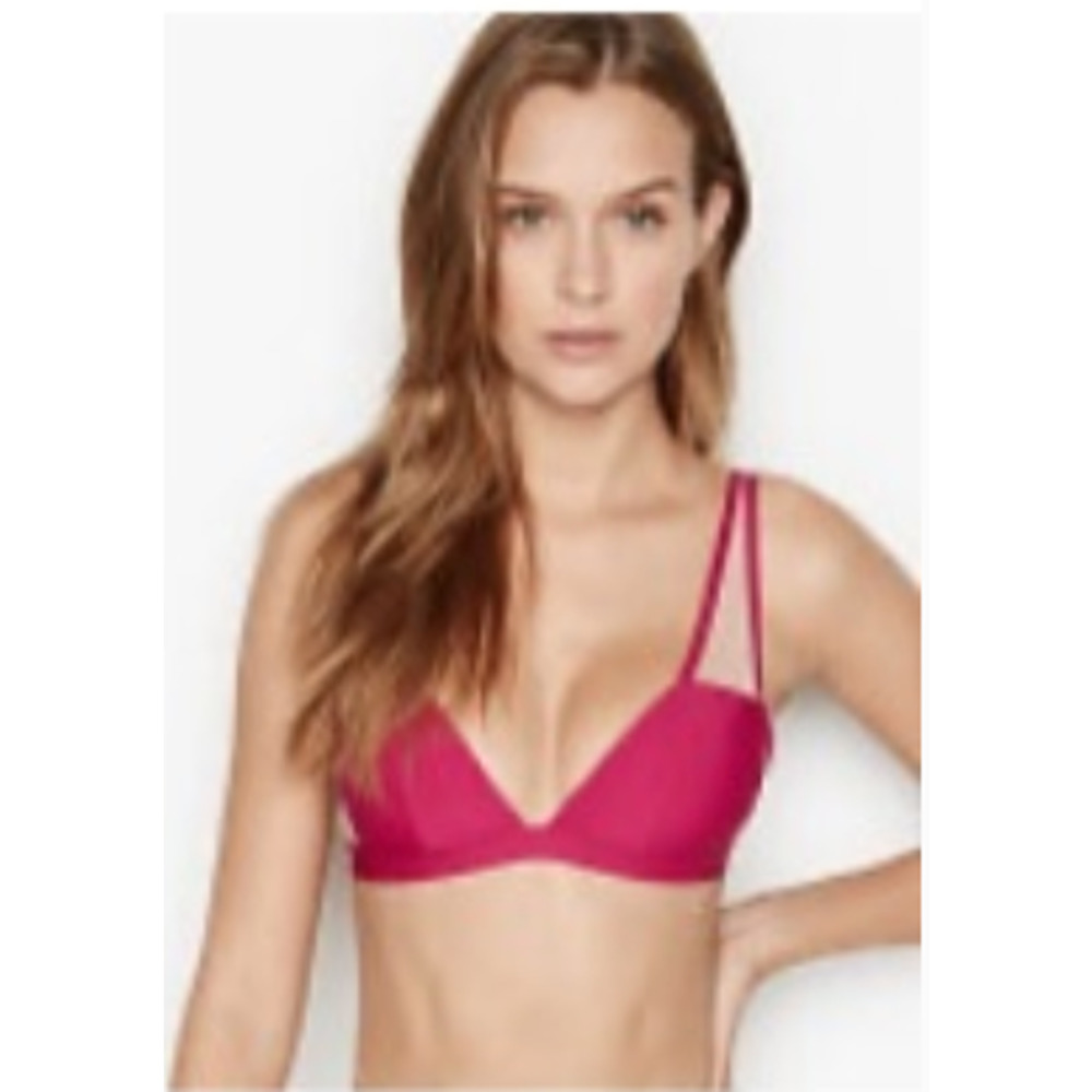 Victoria’s Secret Luxe Plunge Mesh Detail Bralette